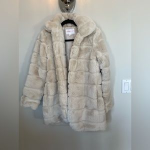 Jillian Harris x Joe Fresh Faux Fur Teddy Jacket size Small
